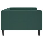 vidaXL Lit de repos sans matelas vert foncé 100x200 cm velours