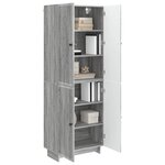 vidaXL Ensemble de Meubles 2 Pièces Sonoma gris 66 x 34 5 x 90 cm