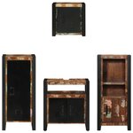 vidaXL Ensemble de mobilier de salle de bain 4 Pièces Bois Recyclé Solide
