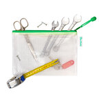 Pochettes à zip a5 tarifold couleur - sachet de 8 - vert