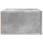 vidaXL Tables de chevet murales 2 Pièces gris béton 35x35x20 cm