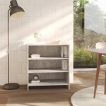 vidaXL Buffet Gris béton 70x40 5x75 cm Bois d'ingénierie