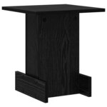 vidaXL Table d'appoint Chêne noir 35 5 x 35 x 40 cm Bois d'ingénierie