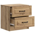 vidaXL Cabinet de chevet Chêne artisanal 43 x 34 5 x 44 5 cm