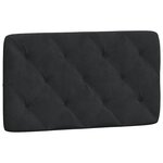 vidaXL Cadre de lit avec tête de lit Noir 90x200 cm Velours