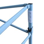 Vidaxl tente de réception pliable avec 4 parois 3x6 m acier blanc
