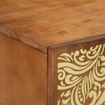 vidaXL Meuble TV 105x33x46 cm en bois massif de manguier