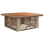 vidaXL Ensemble de salle à manger pour jardin 3 Pièces Beige et crème
