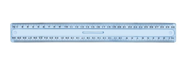 Règle Double décimètre à poignée plastique incassable 20 cm JPC