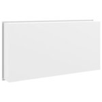 vidaXL Niche de douche blanc mat 62x32x9 cm acier inoxydable