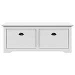 VidaXL Banc de couloir BODO blanc 114x40x45 cm