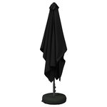 vidaXL Parasol de jardin 200 x 300 cm Polyester Rectangulaire Noir
