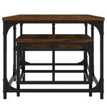 vidaXL Tables basses gigognes 2 Pièces chêne marron bois d'ingénierie