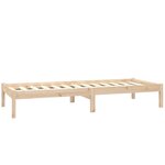 vidaXL Cadre de lit sans matelas bois massif