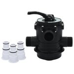 vidaXL Soupape  à multi-voies pour filtre à sable ABS 1 5" 6 voies