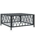 vidaXL Salon de jardin avec coussins 10 Pièces anthracite acier