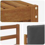 vidaXL Ensembles de canapés avec coussin 8 Pièces Naturel et Anthracite