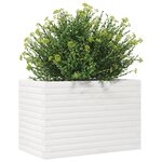 vidaXL Jardinière blanc 70x40x45 5 cm bois de pin massif