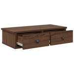 vidaXL Étagère murale avec tiroirs chêne marron bois d'ingénierie