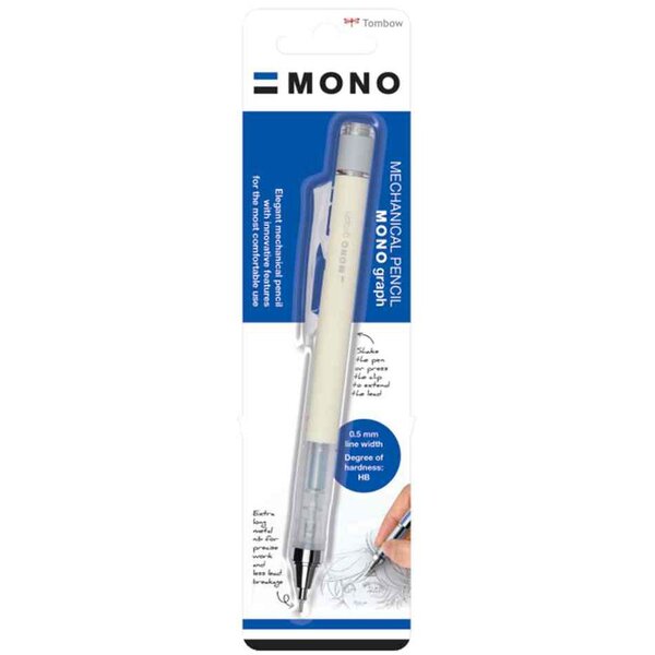 Porte-mines 'MONO graph' pastel  crème TOMBOW