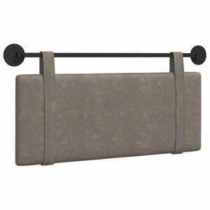 vidaXL Tête de lit suspendue Gris PU antique