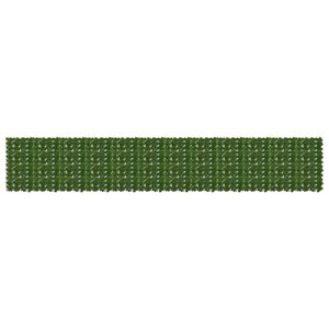 vidaXL Écran de balcon avec feuilles Vert 600 x 100 cm