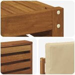 vidaXL Ensemble de canapés d'extérieur 9 Pièces Naturel et Beige