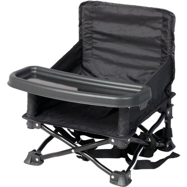 Rehausseur de chaise 6/35 mois - Evolutif en chaise enfant 3/5 ans - Pliable - Noir