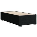 vidaXL Cadre de lit sans matelas noir 90x200 cm tissu