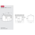 Keter abri de jardin oakland 1175 anthracite