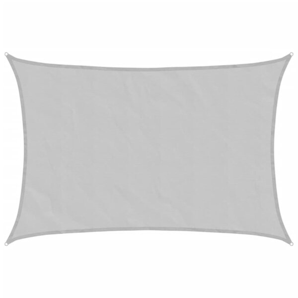 vidaXL Voile d'ombrage gris clair 5x3 5 m 100  polyester oxford
