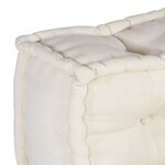 vidaXL Pouf modulaire crème 70x70x54 tissu