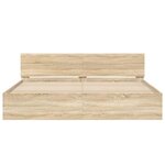 vidaXL Cadre de lit sans matelas chêne sonoma 160x200 cm