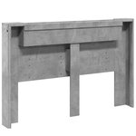 vidaXL Tête de lit Gris béton 160 x 16 5 x 103 5 cm Bois d'ingénierie