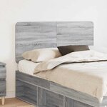 vidaXL Tête de lit Gris Sonoma 135 cm Bois d'ingénierie