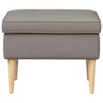 vidaXL Pouf Taupe 55 x 35 x 41 cm