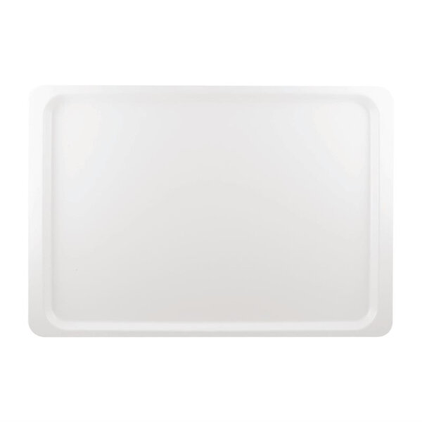 Plateau de service pour restaurant blanc - 530 x 370 mm - roltex -  - polyester/fibre de verre
