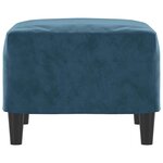 vidaXL Repose-pied Bleu 60x50x41 cm Velours