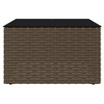 vidaXL Salon de jardin 2 Pièces avec coussins Marron Résine tressée