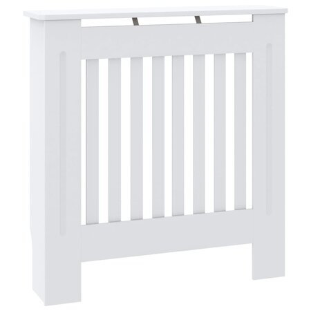 vidaXL Cache-radiateur MDF Blanc 78 cm