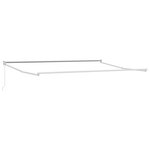 Store manuel rétractable vidaXL Rouge 400x300 cm