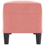 vidaXL Banc Rose 100x35x41 cm Velours