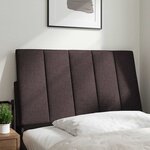vidaXL Coussin de tête de lit marron foncé 80 cm tissu