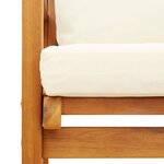 vidaXL Salon de jardin 4 Pièces avec coussins Bois d'acacia solide