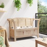 Banc de jardin vidaXL 119x76x44 cm en bois de pin massif