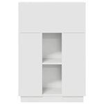 vidaXL Bureau Blanc 71 5 x 31 5 x 106 5 cm Bois d'ingénierie