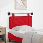 vidaXL Tête de lit suspendue Rouge Simili cuir