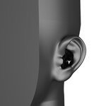 Bouchons d'oreilles moulés sur-mesure decibullz - noir