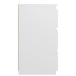 Vidaxl tables de chevet 2 pièces blanc 40x35x62 5 cm aggloméré