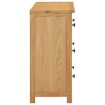 vidaXL Commode 80x35x75 cm Bois de chêne massif